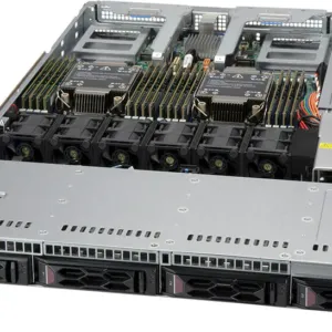 Servidor Supermicro SYS-610C-TR 1U Xeon 3ª Geração 4 Baias SAS/SATA