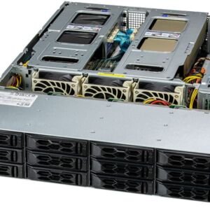 Servidor Supermicro SYS-620C-TN12R 2U 12 Baias NVMe/SAS/SATA com Dual Xeon, até 6TB RAM e 4 PCIe 4.0 x16