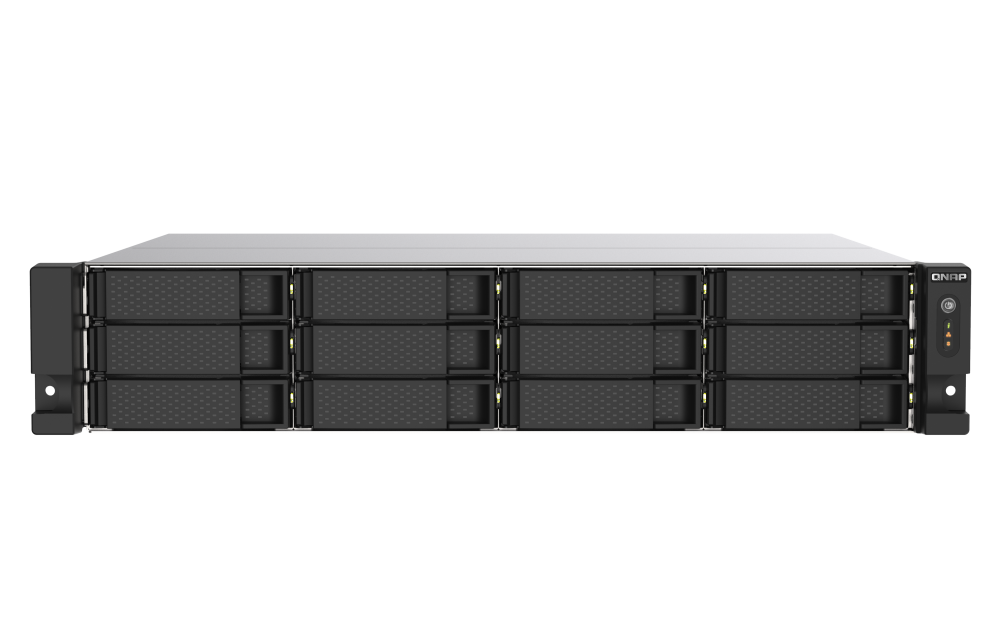 QNAP TS-1273AU-RP-8G NAS 12 Baias Rackmount, AMD Ryzen V1500B, 8GB DDR4, 2x 2.5GbE, Fonte Redundante - Imagem 6