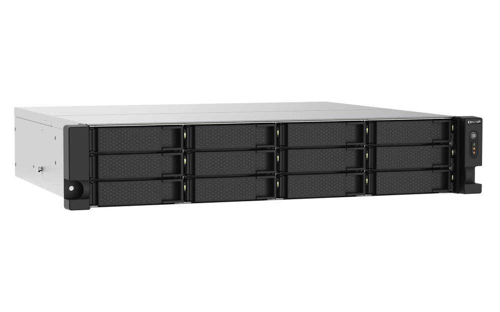QNAP TS-1273AU-RP-8G NAS 12 Baias Rackmount, AMD Ryzen V1500B, 8GB DDR4, 2x 2.5GbE, Fonte Redundante - Imagem 5