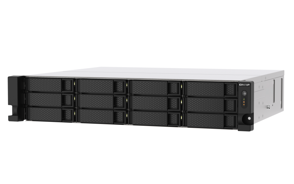 QNAP TS-1273AU-RP-8G NAS 12 Baias Rackmount, AMD Ryzen V1500B, 8GB DDR4, 2x 2.5GbE, Fonte Redundante - Imagem 4