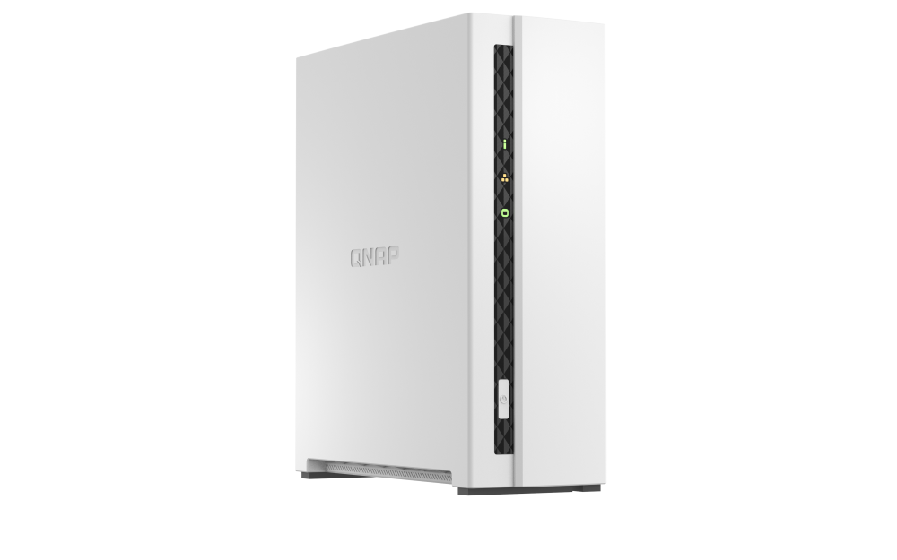 QNAP TS-133 NAS 1-Bay, CPU Quad-Core, 2GB RAM, Nuvem Privada com IA e Backup Multimídia