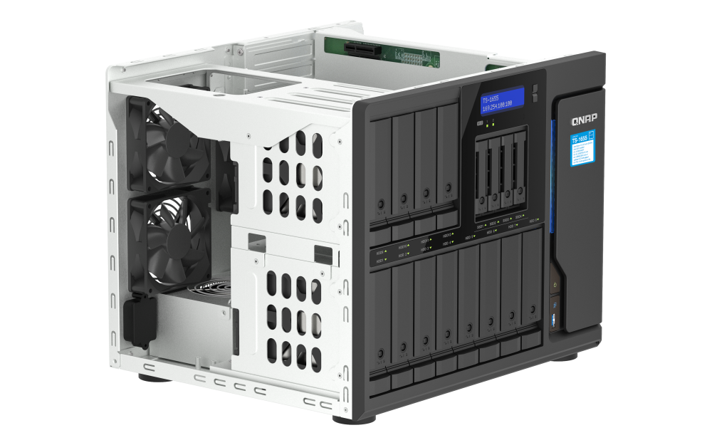 QNAP TS-1655-8G NAS 16 Baias, Intel 8 Núcleos, 2.5GbE, 8GB DDR4 - Imagem 8