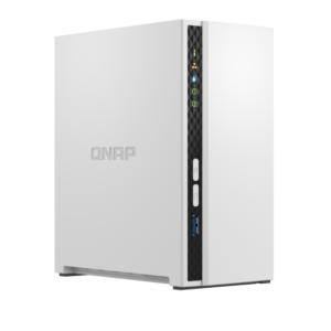 QNAP TS-233 NAS 2 Baias, CPU Quad-Core, 2GB RAM, Reconhecimento por IA e Multimídia