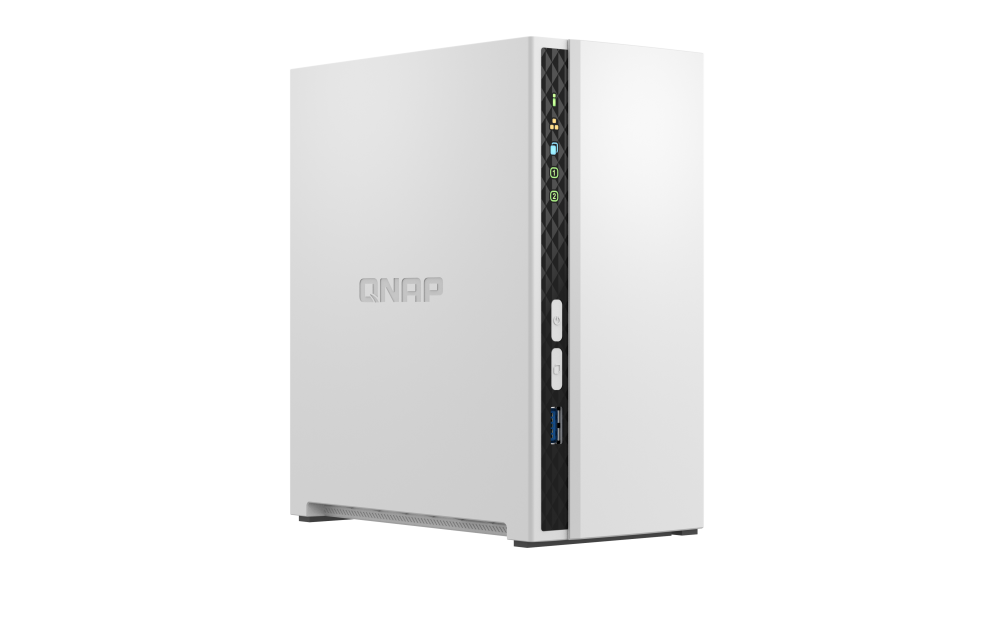 QNAP TS-233 NAS 2 Baias, CPU Quad-Core, 2GB RAM, Reconhecimento por IA e Multimídia