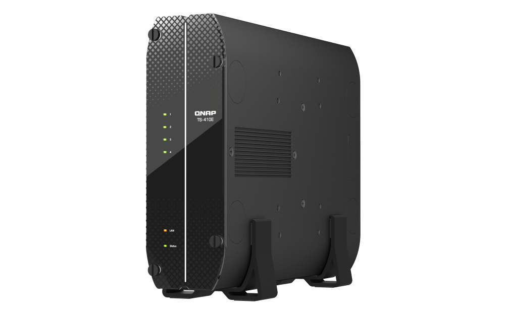QNAP TS-410E-8G NAS 2,5GbE Fanless HDMI 4K SSD AES-NI 8GB