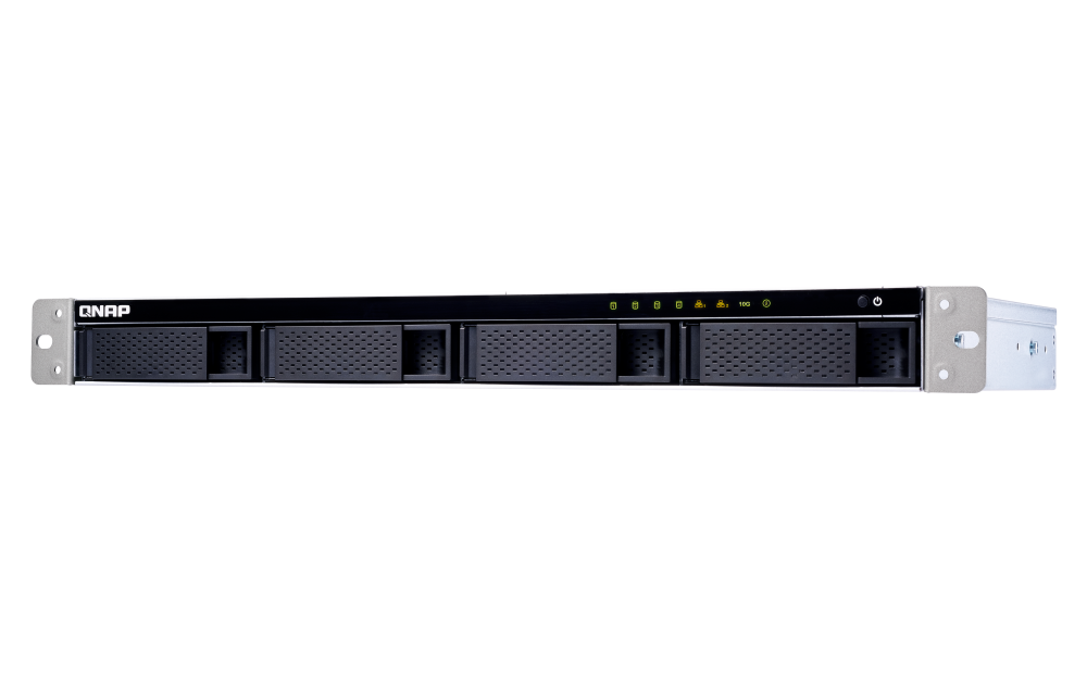 QNAP TS-431XeU – NAS 4 Baias, Quad-Core, 8GB RAM, 10GbE, Montagem em Rack Curto