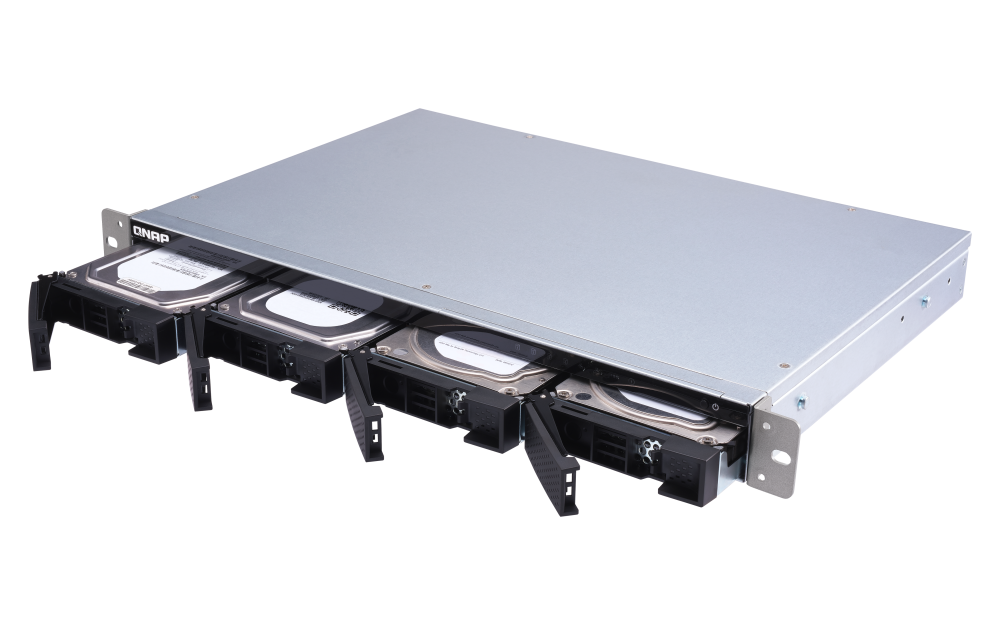 QNAP TS-431XeU – NAS 4 Baias, Quad-Core, 8GB RAM, 10GbE, Montagem em Rack Curto - Imagem 8