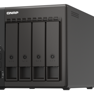 Servidor NAS QNAP TS-453E-8G com 8GB RAM, 2x 2.5GbE, HDMI 4K e Slots M.2 NVMe
