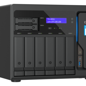 QNAP TS-855X-8G NAS Intel Atom 8 Núcleos, 6 Baias HDD, 2 Baias SSD, 10GbE