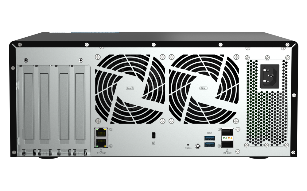QNAP TS-h1290FX-7302P-128G - Storage NAS Enterprise All-Flash 12 Baias com AMD EPYC 16-Core - Imagem 2