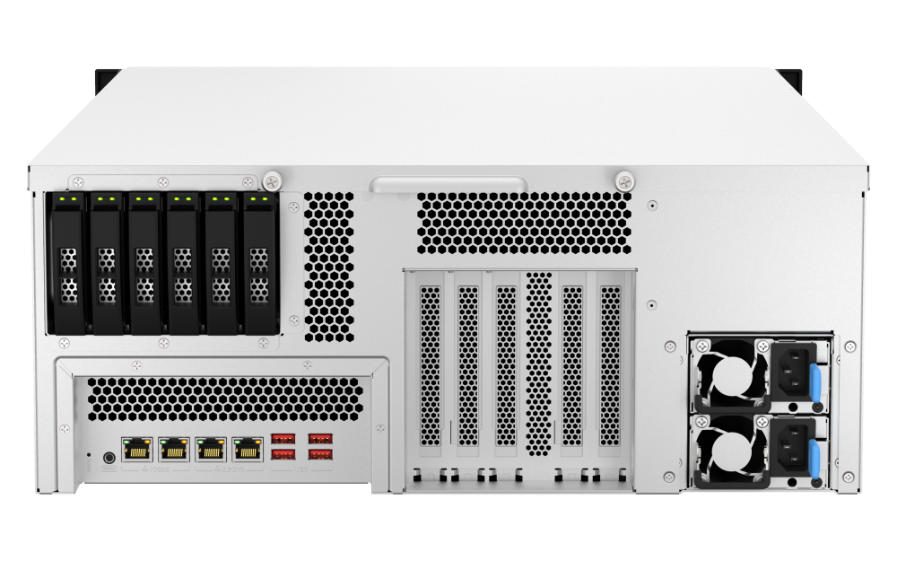QNAP TS-h3087XU-RP - Storage Híbrido Enterprise 30 Baias com Intel Xeon E-2300 - Imagem 2