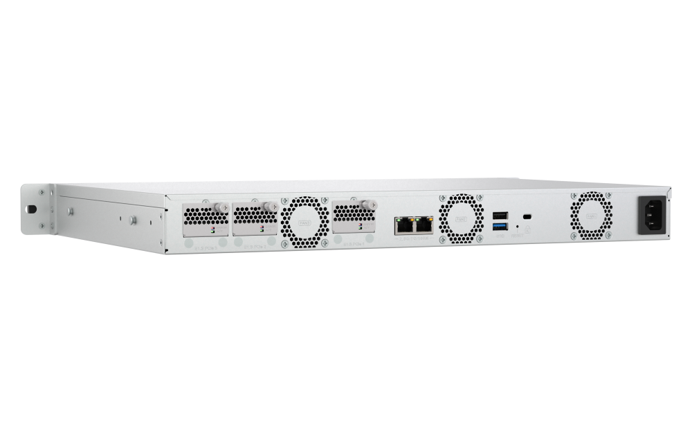 QNAP TS-h765eU-8G NAS 1U Short Depth, Intel Atom x7405C, 8GB DDR5 ECC, 2x 2.5GbE, QuTS hero - Imagem 3