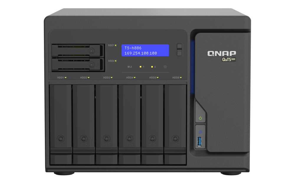 TS-h886-D1622-16G - Storage NAS Enterprise com Intel® Xeon® D-1622 e Sistema QuTS hero - Imagem 6