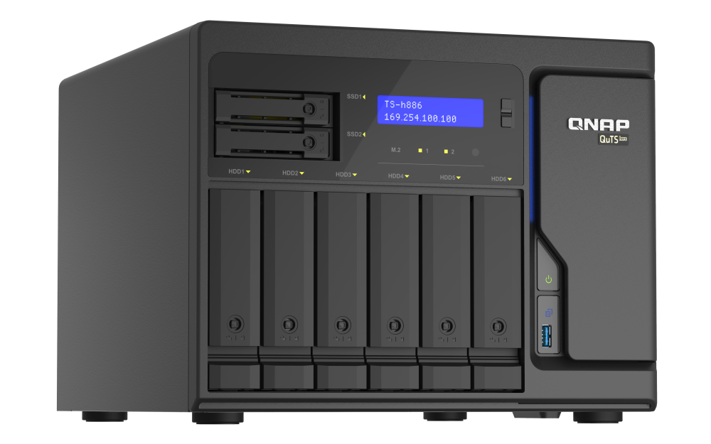TS-h886-D1622-16G - Storage NAS Enterprise com Intel® Xeon® D-1622 e Sistema QuTS hero - Imagem 5
