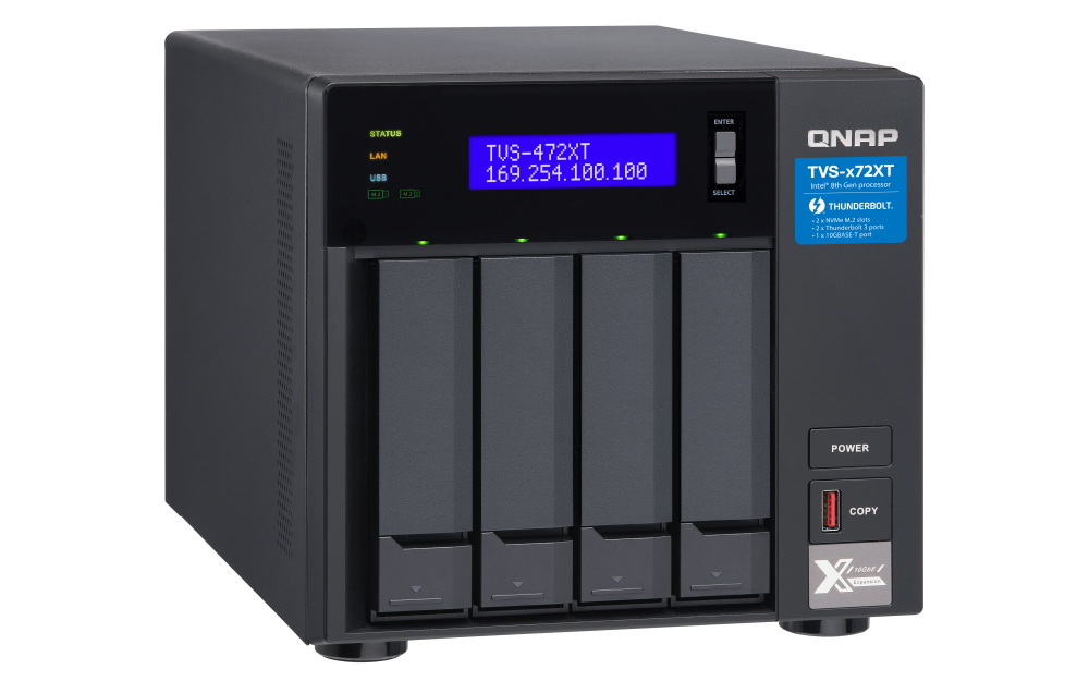 QNAP TVS-472XT-i3-4G - Storage NAS Profissional com Thunderbolt 3 | Vircos - Imagem 5