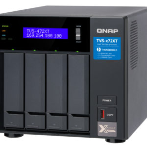 QNAP TVS-472XT-i3-4G - Storage NAS Profissional com Thunderbolt 3 | Vircos