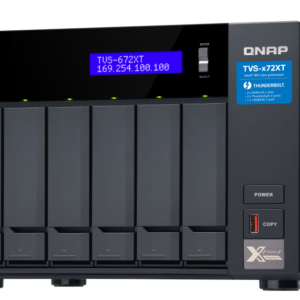 QNAP TVS-672XT-i5-8G (Legacy) - NAS de Alto Desempenho com Intel Core i5 e Thunderbolt 3 | Vircos