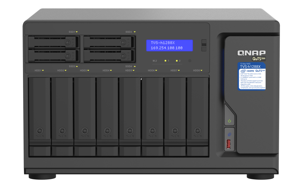 TVS-h1288X-W1250-16G - Storage NAS Enterprise com Intel® Xeon® W-1250 e Sistema QuTS hero - Imagem 6