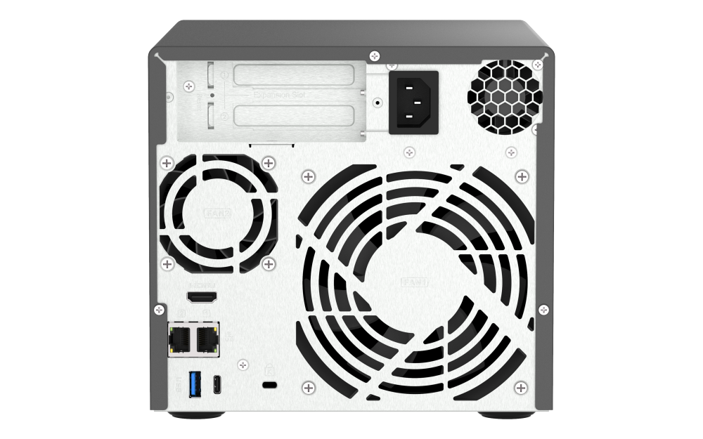 QNAP TVS-h474-PT-8G NAS Intel Pentium G7400, 8GB DDR4, 4 Baias, 2.5GbE, HDMI - Imagem 2