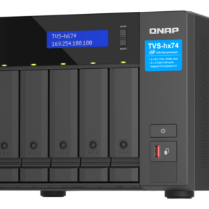 QNAP TVS-h474-PT-8G NAS Intel Pentium G7400, 8GB DDR4, 4 Baias, 2.5GbE, HDMI