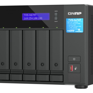 QNAP TVS-h674T-i5-32G - NAS Profissional com Thunderbolt 4 e Intel Core i5 para Criadores de Conteúdo | Vircos