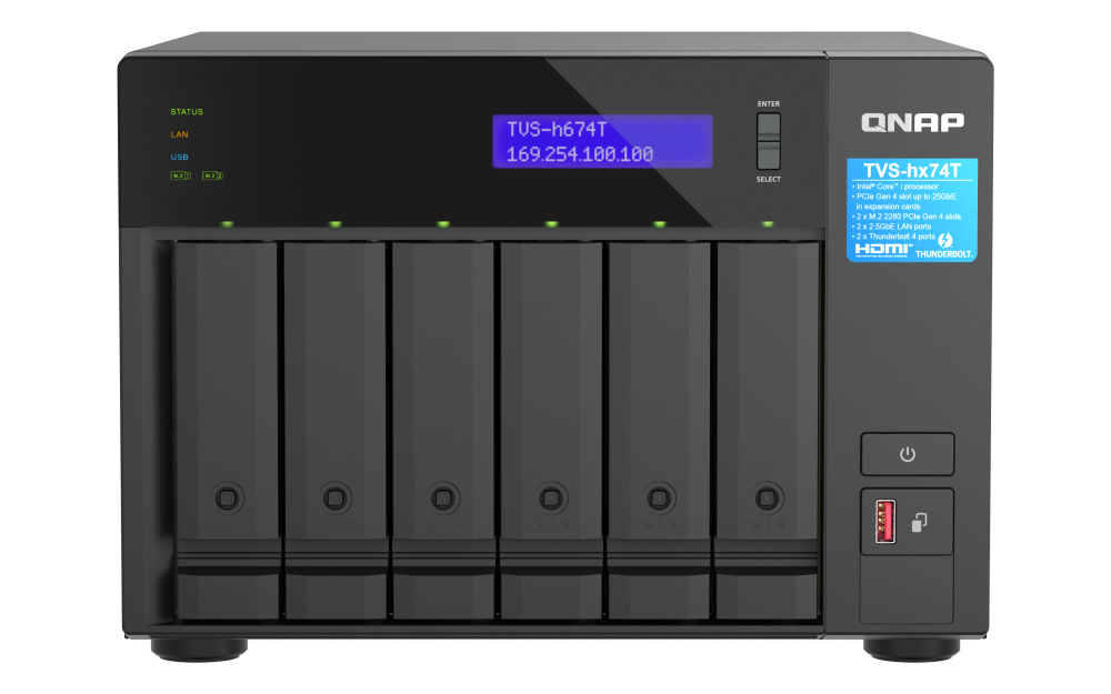 QNAP TVS-h674T-i5-32G - NAS Profissional com Thunderbolt 4 e Intel Core i5 para Criadores de Conteúdo | Vircos - Imagem 6
