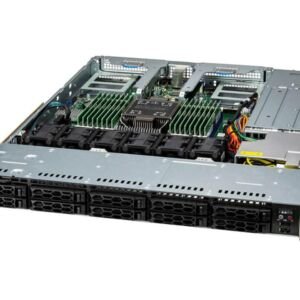 Supermicro SuperServer SYS-111C-NR 1U - Xeon 5ª Geração, 10 Baias NVMe/SAS/SATA, 2x PCIe 5.0, 16x DDR5, Redundância