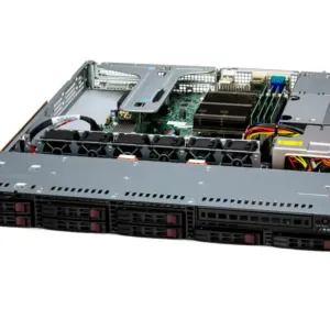 Servidor Supermicro SuperServer SYS-111R-M 1U, 8 Baias 2.5", Xeon E-2400, DDR5, 2x 1GbE, Fonte 600W