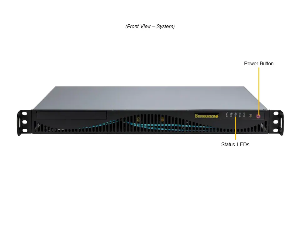 Servidor Supermicro SuperServer SYS-511R-ML 1U com Xeon E-2400, DDR5 ECC e Fonte 350W Platinum - Imagem 4