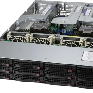 Supermicro SuperServer SYS-620U-TNR 2U 12 Baias NVMe/SAS/SATA, 3ª Geração Xeon, 8 Slots PCIe