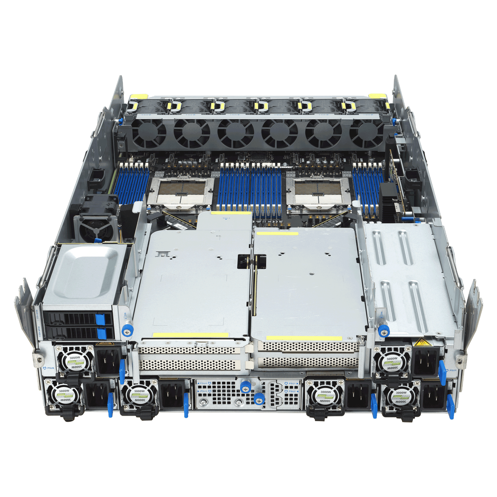 ASUS ESC A8A-E12U – Servidor GPU 7U com 8 AMD Instinct™ MI325X, Dual AMD EPYC™ 9005, 11 PCIe, 24 DIMMs e 10 NVMe - Imagem 11