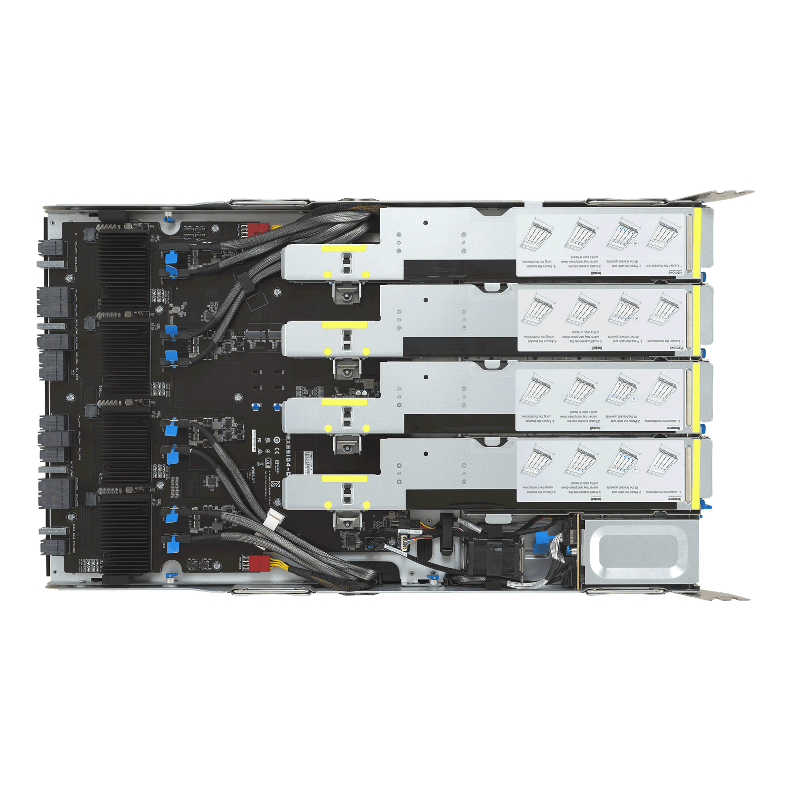 ASUS ESC A8A-E12U – Servidor GPU 7U com 8 AMD Instinct™ MI325X, Dual AMD EPYC™ 9005, 11 PCIe, 24 DIMMs e 10 NVMe - Imagem 16