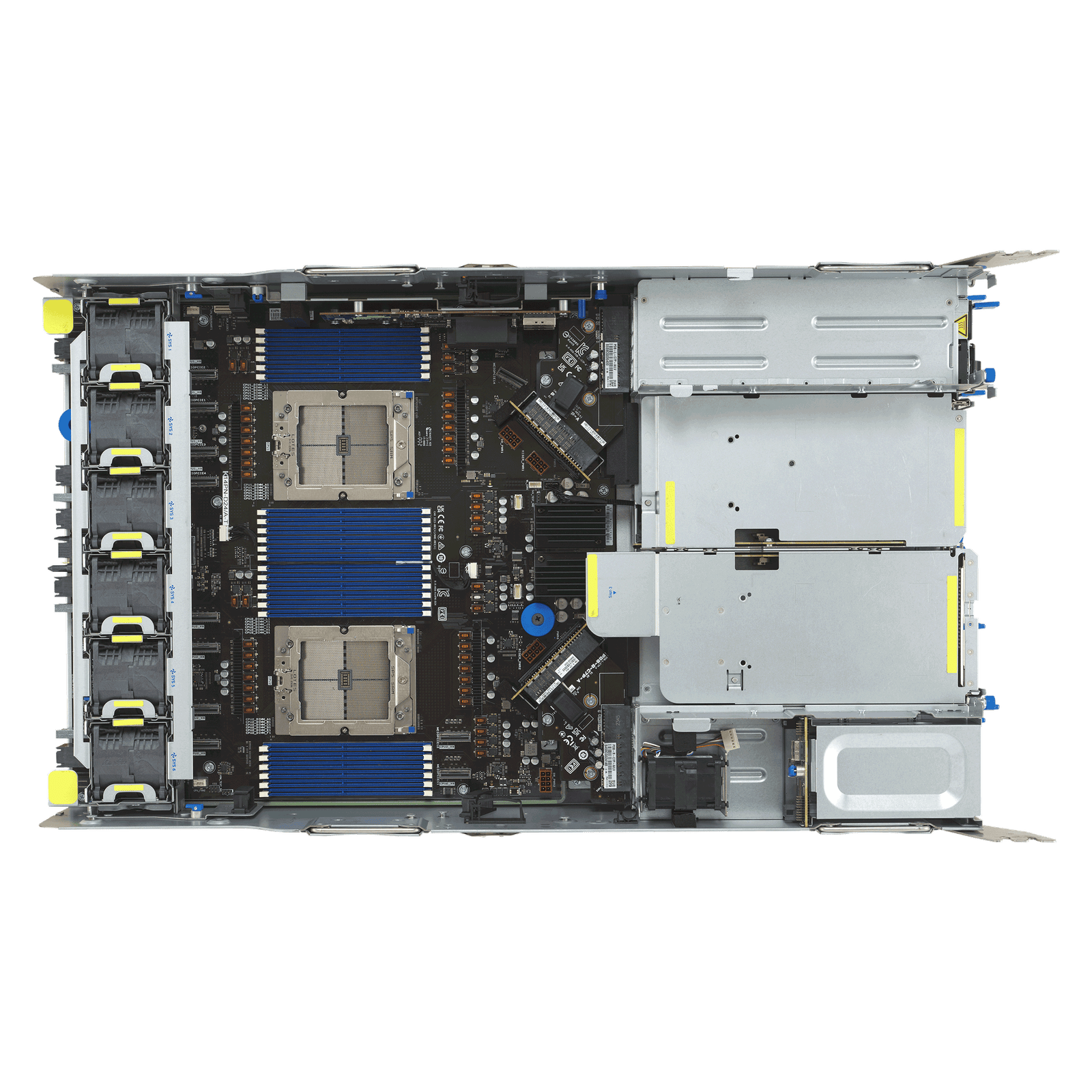 ASUS ESC A8A-E12U – Servidor GPU 7U com 8 AMD Instinct™ MI325X, Dual AMD EPYC™ 9005, 11 PCIe, 24 DIMMs e 10 NVMe - Imagem 17