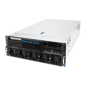 ASUS ESC8000A-E13 — Servidor GPU 4U com Dual AMD EPYC 9005, Suporte a 8 GPUs NVIDIA H200 ou RTX PRO 6000, PCIe 5.0 e DDR5 6400MHz