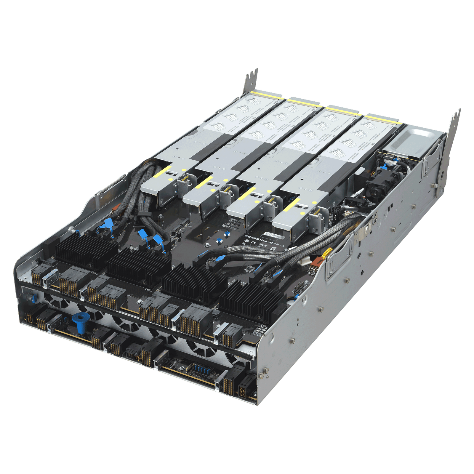 ASUS ESC A8A-E12U – Servidor GPU 7U com 8 AMD Instinct™ MI325X, Dual AMD EPYC™ 9005, 11 PCIe, 24 DIMMs e 10 NVMe - Imagem 4