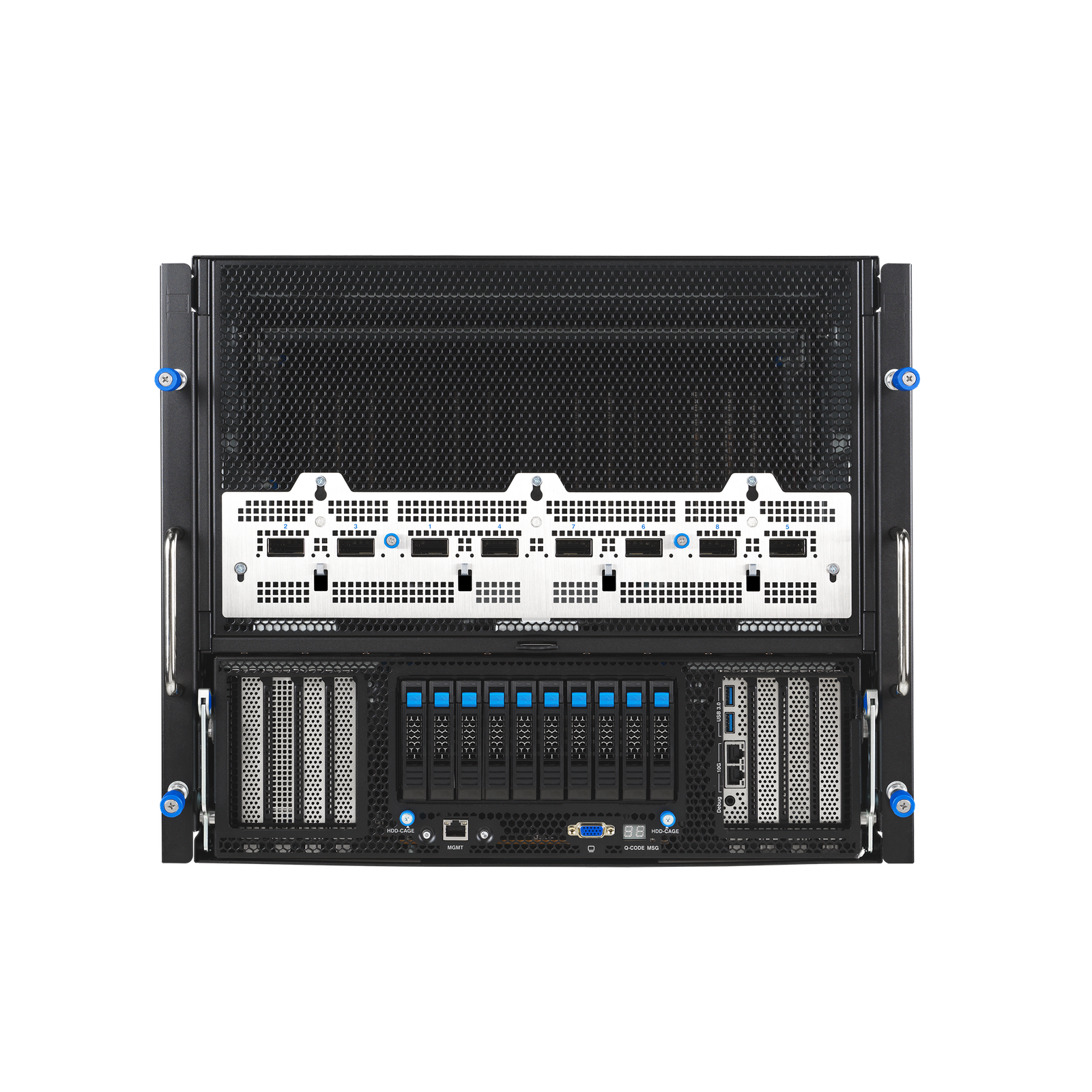 ASUS XA NB3I-E12 – Servidor HGX B300 8-GPU com Intel Xeon 6 e InfiniBand 800G para IA e LLMs - Imagem 3