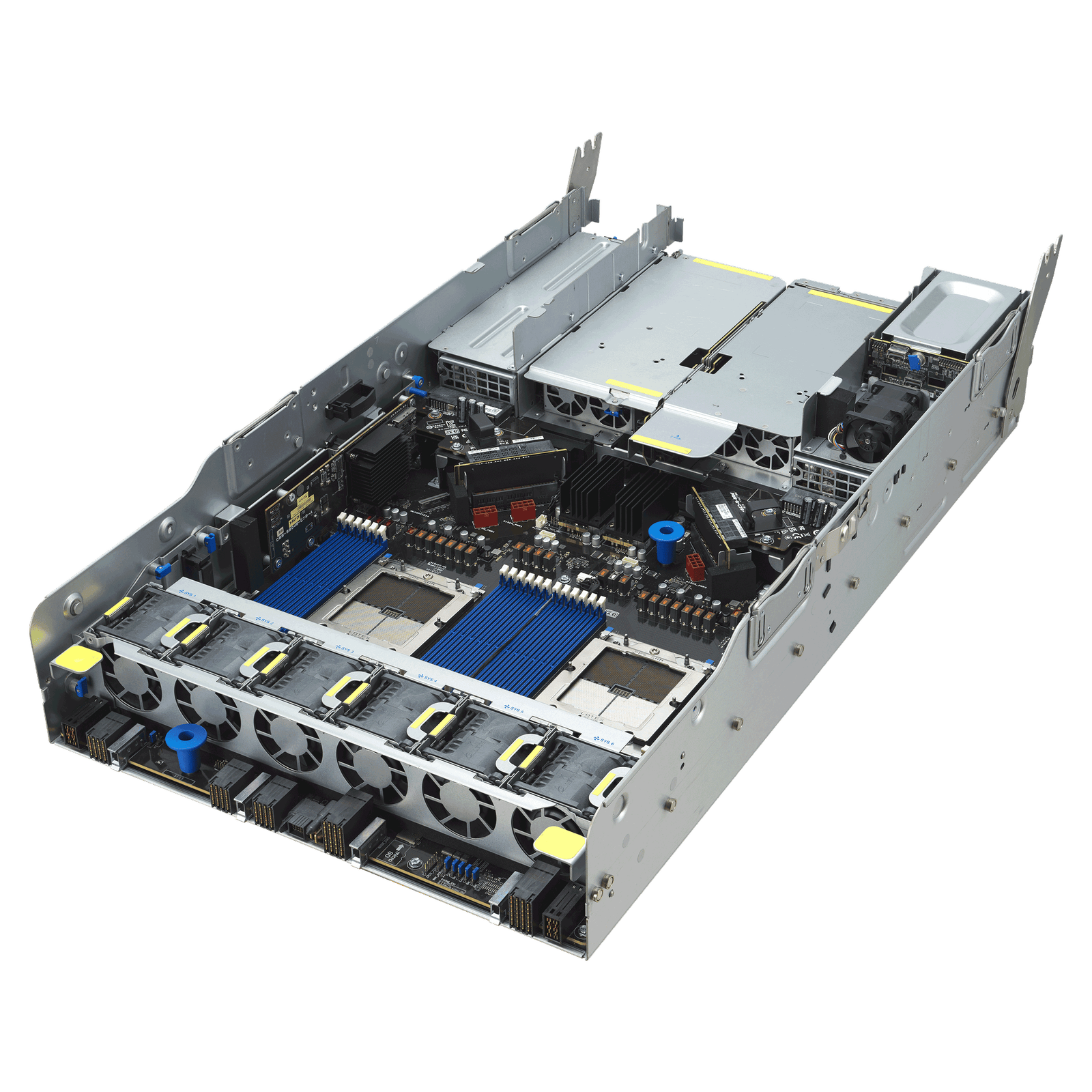 ASUS ESC A8A-E12U – Servidor GPU 7U com 8 AMD Instinct™ MI325X, Dual AMD EPYC™ 9005, 11 PCIe, 24 DIMMs e 10 NVMe - Imagem 5