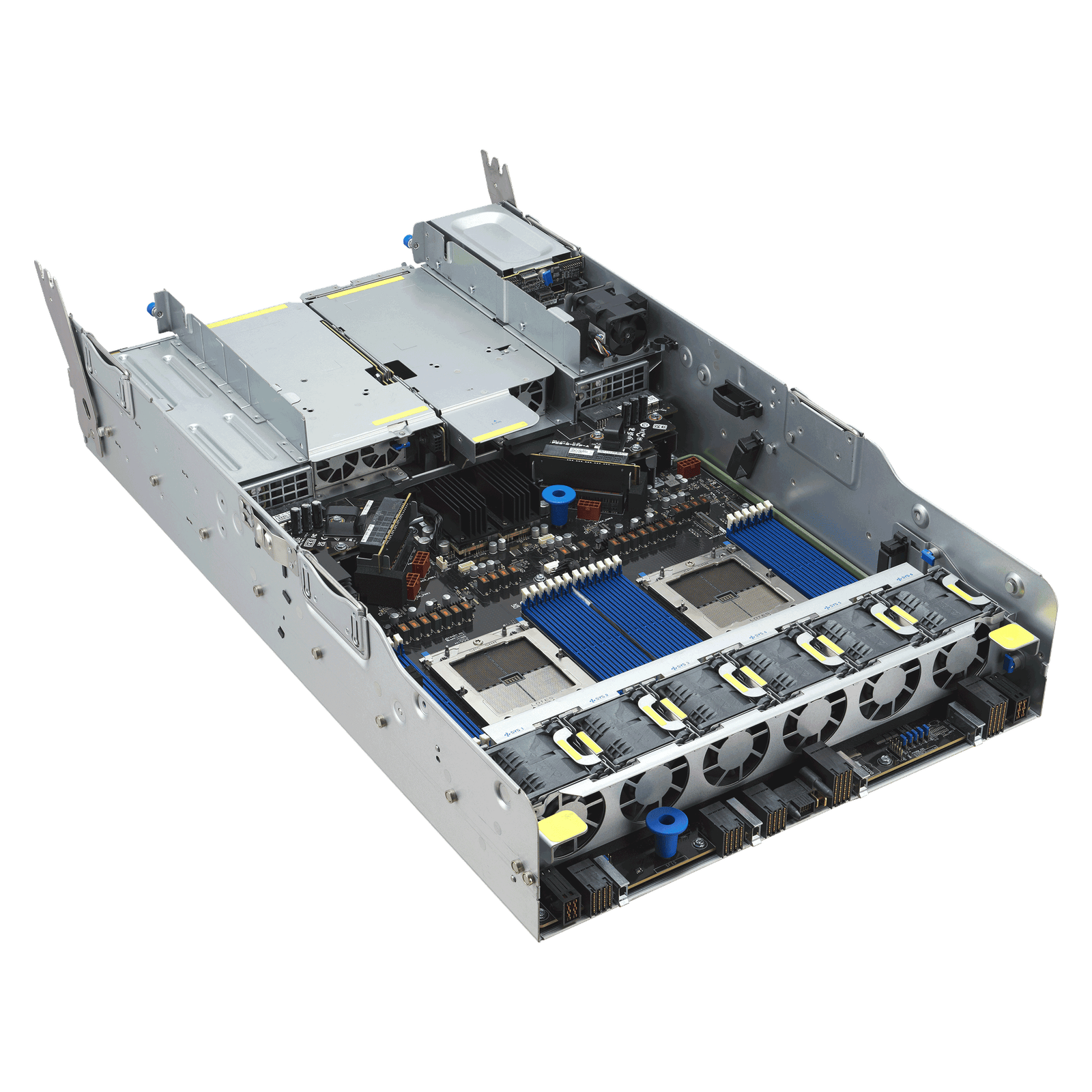 ASUS ESC A8A-E12U – Servidor GPU 7U com 8 AMD Instinct™ MI325X, Dual AMD EPYC™ 9005, 11 PCIe, 24 DIMMs e 10 NVMe - Imagem 8