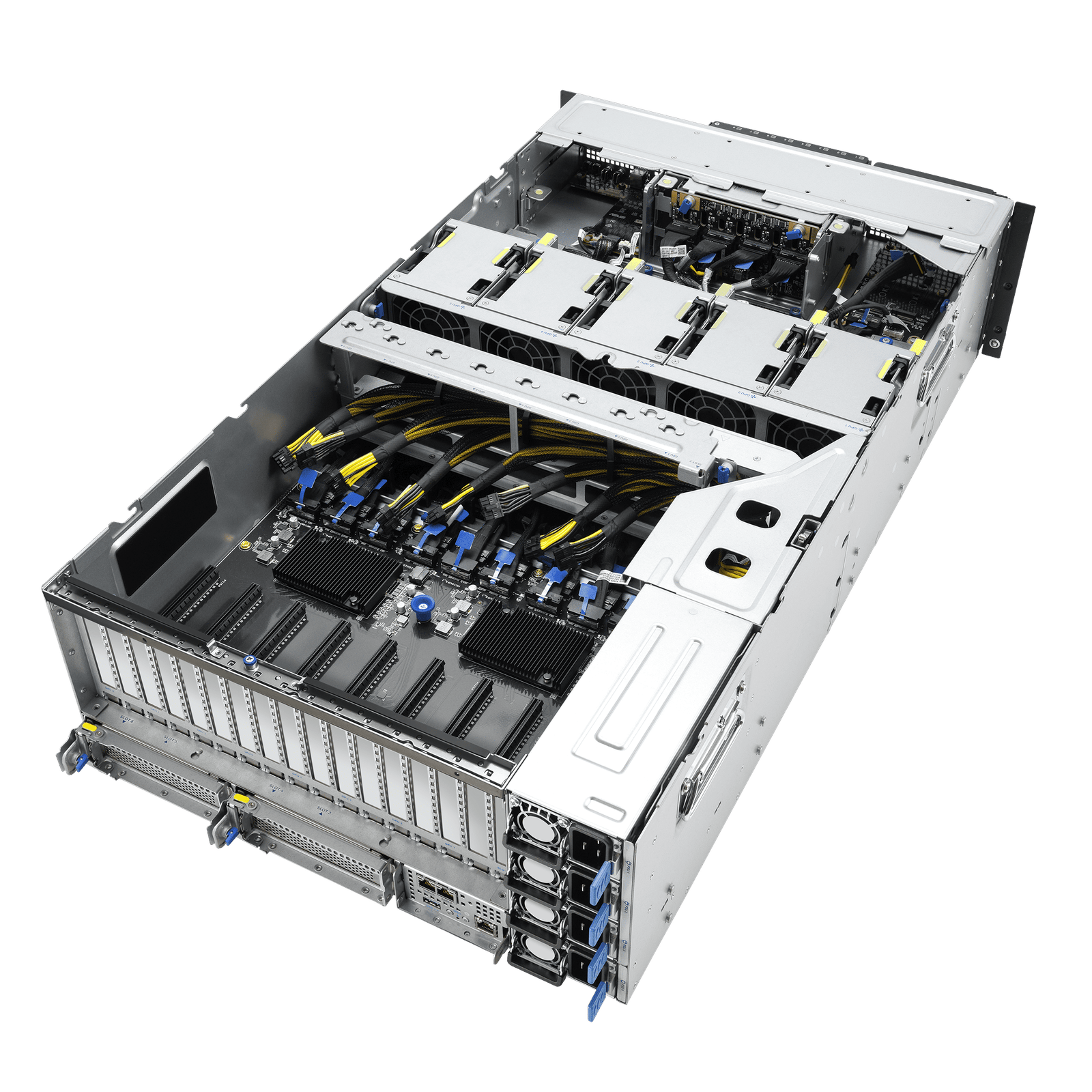ASUS ESC8000A-E13P – Servidor GPU 4U AMD EPYC 9005 com 8x NVIDIA H200 / RTX 6000 Blackwell e PCIe 5.0 - Imagem 7