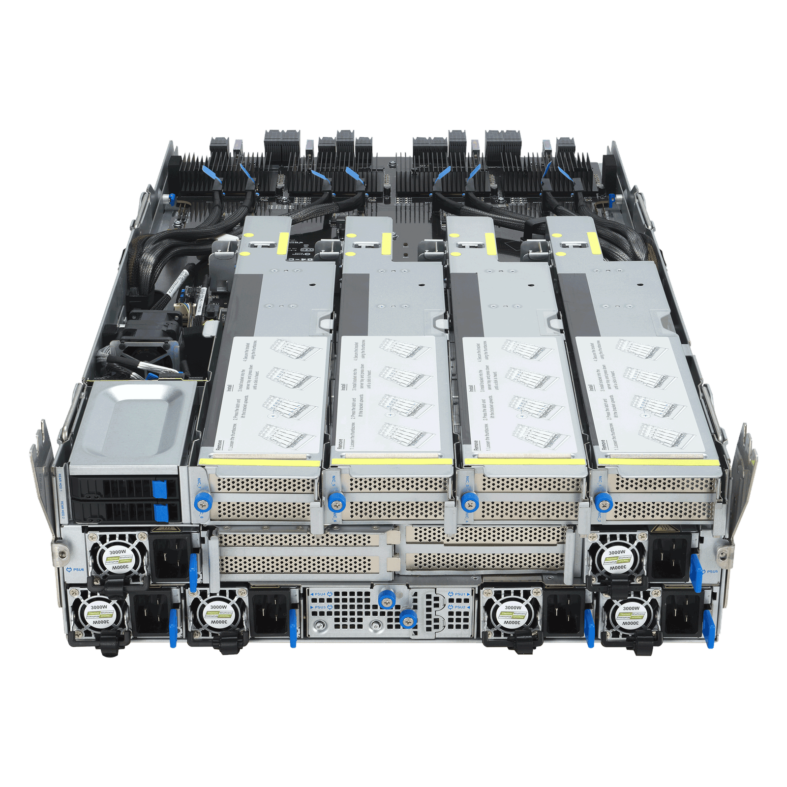 ASUS ESC A8A-E12U – Servidor GPU 7U com 8 AMD Instinct™ MI325X, Dual AMD EPYC™ 9005, 11 PCIe, 24 DIMMs e 10 NVMe - Imagem 10