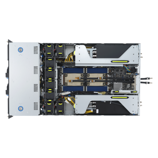 ASUS ESC4000-E11 — Servidor GPU 2U com 5ª Geração Intel Xeon, até 4 GPUs, DDR5 5600MHz e Fonte 2600W Titanium - Imagem 4
