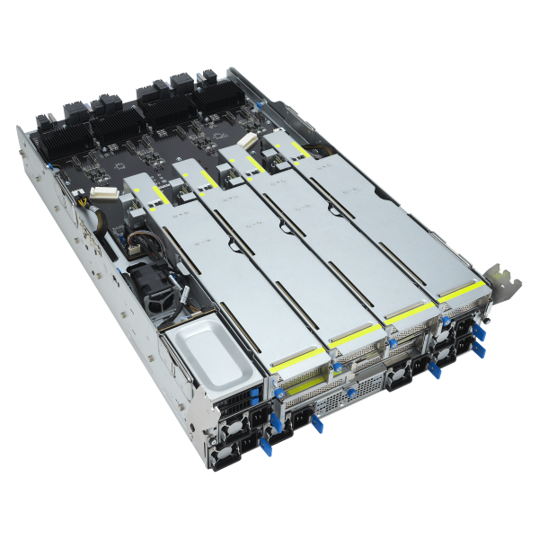 ASUS ESC N8A-E12 — Servidor 7U com 8 GPUs NVIDIA H100, Dual AMD EPYC 9004 e 12 PCIe Gen5 para IA e HPC - Imagem 15