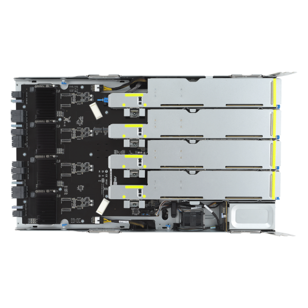 ASUS ESC N8A-E12 — Servidor 7U com 8 GPUs NVIDIA H100, Dual AMD EPYC 9004 e 12 PCIe Gen5 para IA e HPC - Imagem 18