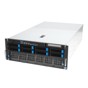 ASUS ESC8000A-E12 – Servidor GPU 4U com AMD EPYC™ 9004, 8 GPUs, DDR5, PCIe 5.0 e Fonte Titanium 3000W