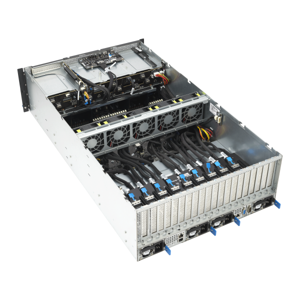 Servidor ASUS ESC8000-E11 – 4U Dual Socket, 5ª Geração Intel Xeon Scalable, até 8 GPUs, PCIe 5.0, NVMe, Fonte 3000W Titanium - Imagem 7