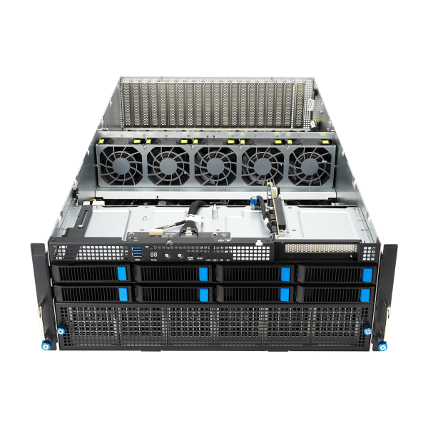 ASUS ESC8000A-E12 – Servidor GPU 4U com AMD EPYC™ 9004, 8 GPUs, DDR5, PCIe 5.0 e Fonte Titanium 3000W - Imagem 7