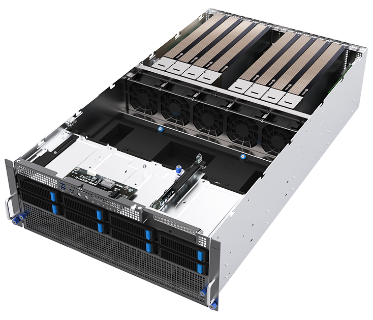 ASUS ESC8000-E11P – Servidor GPU 4U Dual Socket com 5ª Geração Intel Xeon Scalable e Suporte a 8 GPUs PCIe 5.0 - Imagem 16