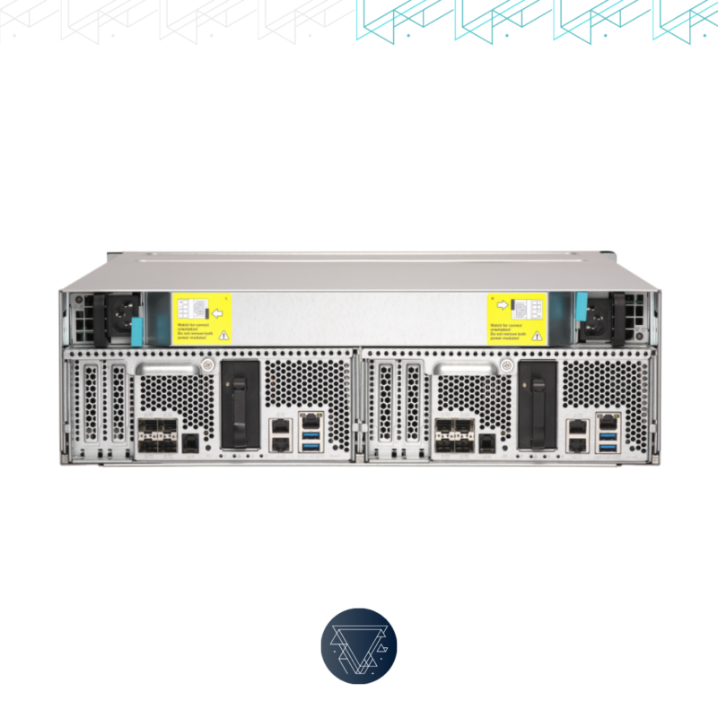 QNAP ES1686dc 96TB - Storage NAS 16 Baias SATA/SAS/SSD - Imagem 2