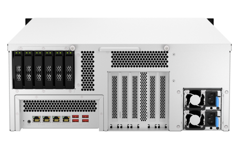 QNAP TS-h3087XU-RP - Storage Híbrido Enterprise 30 Baias com Intel Xeon E-2300 - Imagem 2